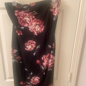 Haltered floral dress.